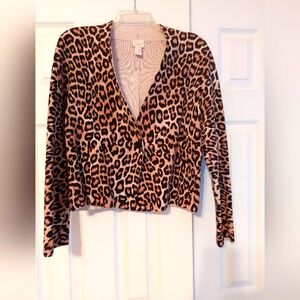 Chico's Leopard Print Cardigan